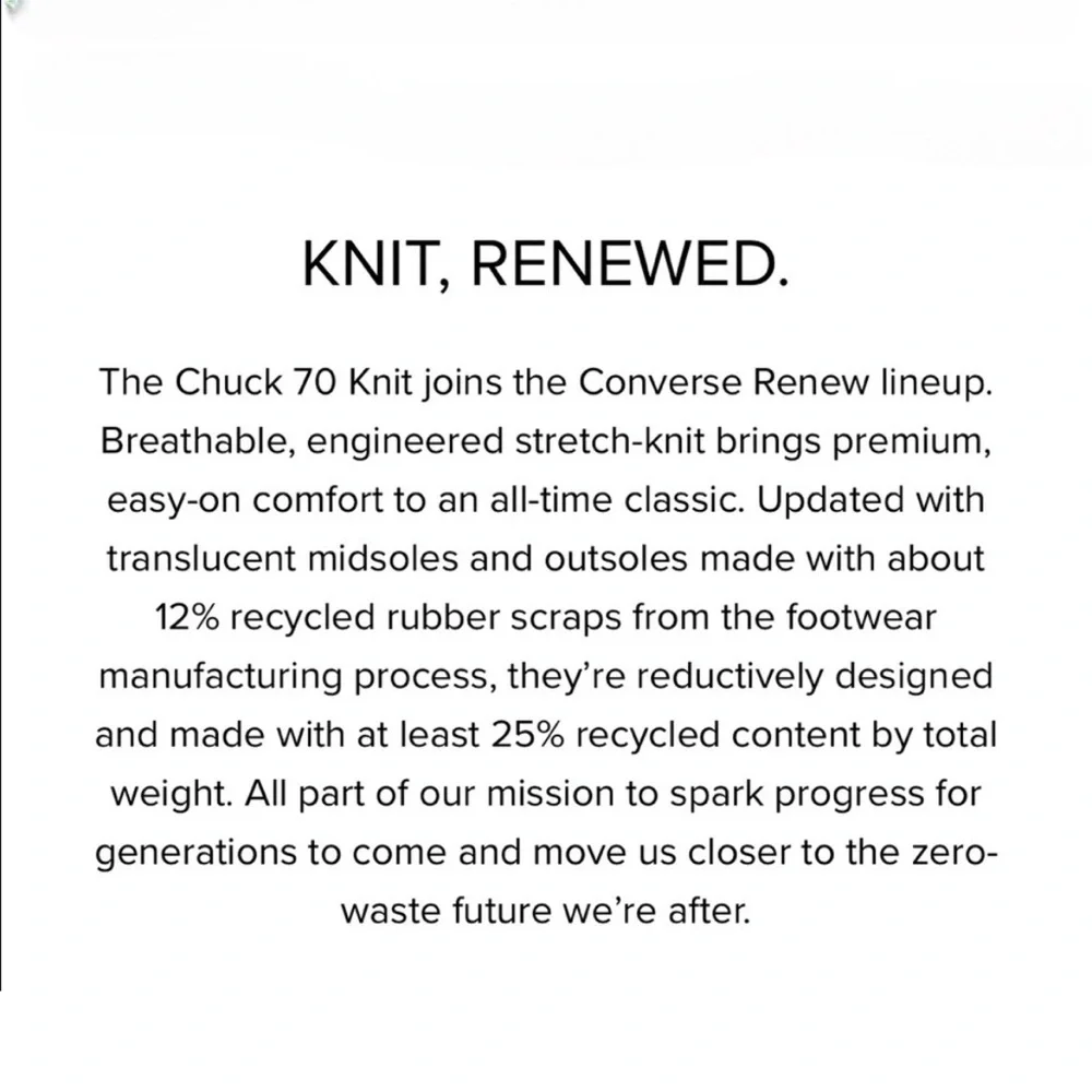 Converse 70 Knit Renew Recycle Women 7 - Picture 14 of 15